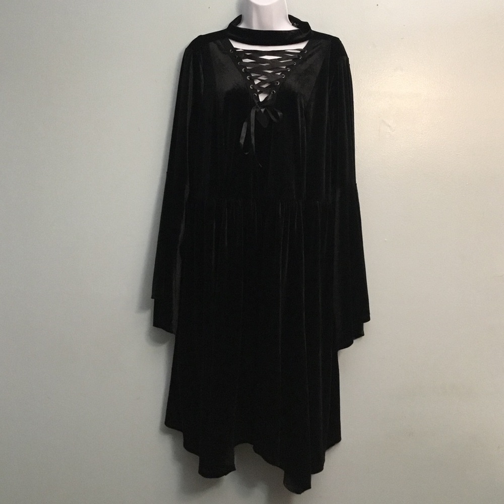 TORRID Elegant Black Lace-Up Dress - Picture 2 of 16